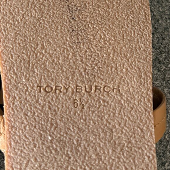 Tory Burch Miller Cloud Shearling Medallion Thong Sandals Rubber Women’s 6.5 - Picture 9 of 9